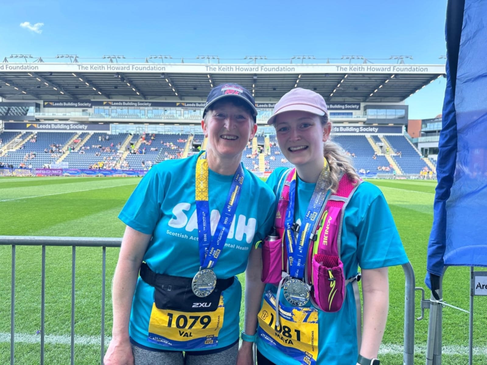 PBVA founder and her Mother after completing a marathon for charity.